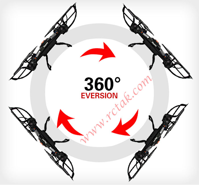 قابلیت چرخش 360 درجه کواد کوپتر FY-560